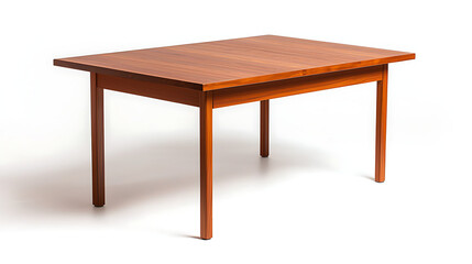 Fototapeta premium A wooden table with a white background