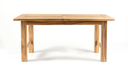 Fototapeta premium A wooden table with a white background