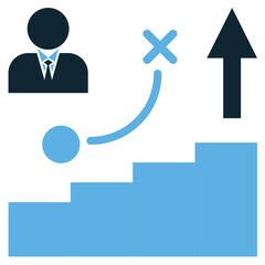 Succession planning icon vector representing leadership transition, corporate strategy, and management continuity. Ideal for business growth, organization, and sustainability.