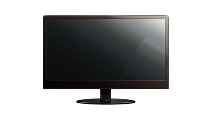Fototapeta premium Minimalist Modern Display: A sleek, black display, offering a glimpse into the future of visual technology. its sophisticated design and seamless display. capturing the allure of cutting-edge design.