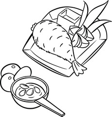 a-minimalist-outline-of-thai-fried-chicken