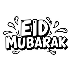 Eid Mubarak graphic design.