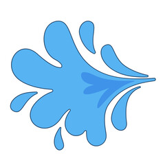 Hand drawn water illustration