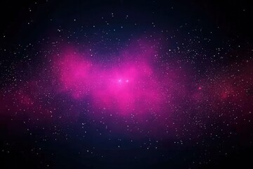 Fototapeta premium Vibrant Pink Nebula in Deep Space with Stars and Cosmic Dust