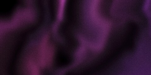 Abstract gradient background with grain texture in purple and black tones. Soft blurry light effect...