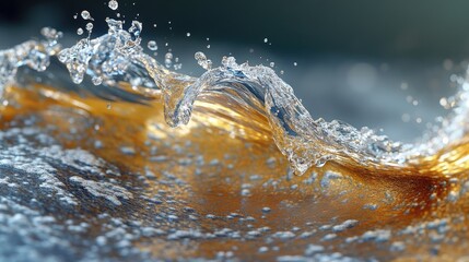 A liquid art of a stock market fluctuation.