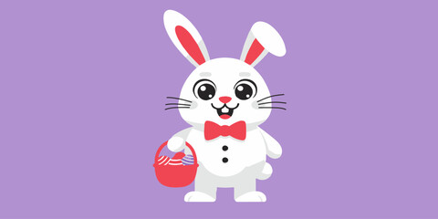 rabbit easter bunny vector illustration