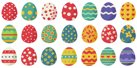 set of easter eggs