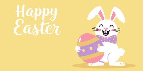 easter card with bunny