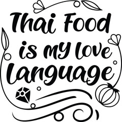 Thai Food Art Collection, Vector Designs, AI Photos and Vintage T-Shirt Graphics