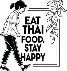 Thai Food Art Collection, Vector Designs, AI Photos and Vintage T-Shirt Graphics