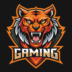 Obraz premium Tiger Mascot Esports Gaming Logo