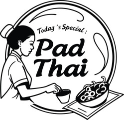 Thai Food Art Collection, Vector Designs, AI Photos and Vintage T-Shirt Graphics