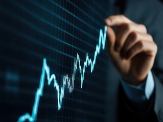 Business executive presenting valuation strategies for a rapidly expanding company