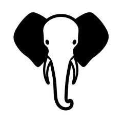 Flat Animal Illustration Elephant Icon