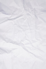 White recycled craft paper texture as background. Grey paper texture, Old vintage page or grunge vignette of old newspaper. Pattern rough art creased grunge letter. Hardboard with copy space for text.