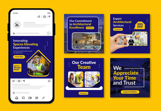 Professional Modern luxury Elegant Creative Architecture Social Media