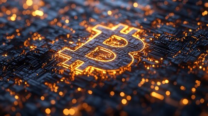 A fractal art of a cryptocurrency pattern.