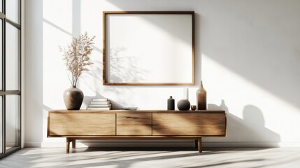 Minimalist and Elegant Living Room By Generated AI