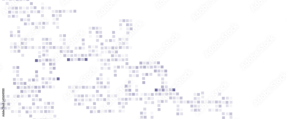 Aufkleber vector squares soft blue technology pattern.