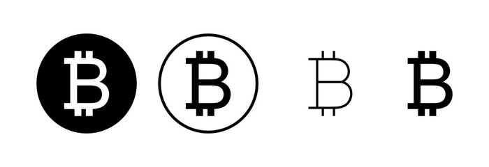 Bitcoin icon logo design. bitcoin sign and symbol. payment symbol. cryptocurrency logo