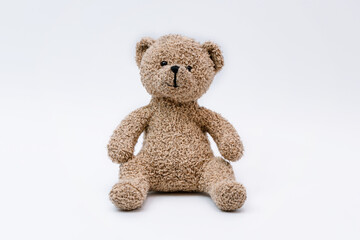 Teddy bear toy on isolated background