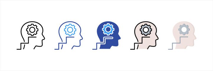 Skill Multi Style Icon Set