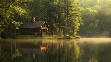 Discover serene lakeside cabins that reflect tranquility and beauty in nature. Perfect for vacation retreats or peaceful getaways by the water.
