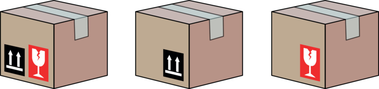 Delivery shipping logistics and transportation theme. Box icon. Isolated design. Vector illustration