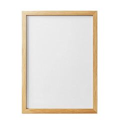 Obraz premium Realistic thin photo frame mockup isolated on a transparent background