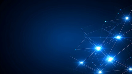 abstract technology particles lines mesh background