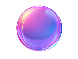 Iridescent Soap Bubble Holographic Sphere Vibrant Gradient Colors Floating Orb PNG file isolated on transparent background ,cut out, clipping path,, close up, high quality
