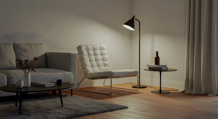 Obraz premium Minimalist Living Room