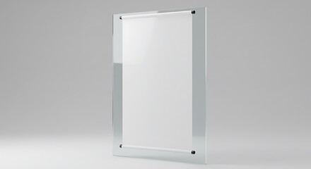 Displaying Document in Glass Frame Mockup for Office or Home