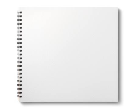 正方形のスケッチブック。もしくはリングノート