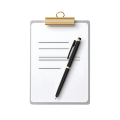 A brown colour wooden clipboard with pen Transparent PNG,