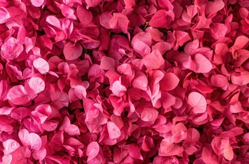 Vivid Pink Bougainvillea Leaves Creating a Lush and Colorful Background Suitable for Nature-Inspired Designs and Textures in Various Creative Projects