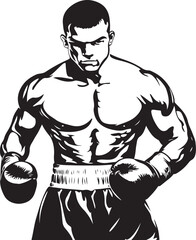 illustration of muscular man