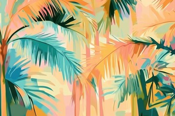 Obraz premium Generative AI Illustration of Exotic Landscapes