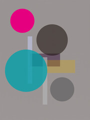 幾何学模様4_ねずみ