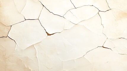 Fototapeta premium Creamy White Cracked Texture: A Detailed Close-Up AI Generated