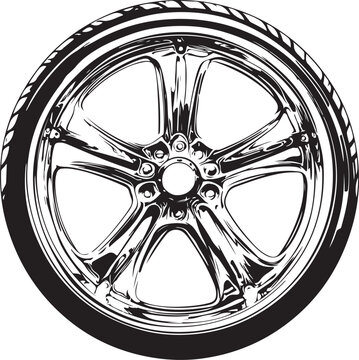 wheel of the car