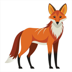 Wild Maned Wolf in a Natural Pose