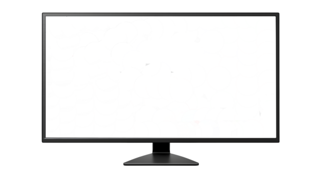 Computer screen displaying pixelated glitch art on black back