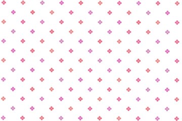 Red floral seamless pattern with small flowers. Simple hand-drawn style. Pretty daisy for fabric, wrapping paper, textile, wallpaper, background, banner, card, poster.