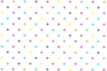 Colorful background. Floral seamless pattern with small flowers. Simple hand-drawn style. Pretty daisy for fabric, wrapping paper, textile, wallpaper, background, banner, card, poster.