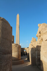 Obelisk of Thutmosis I at the third pylon of Karnak Temple Complex, Luxor, Egypt