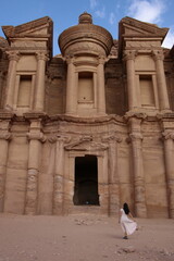 The amazing monastery in Petra, Jordan.	
