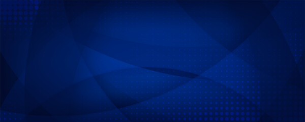 Obraz premium Abstract background of curved lines in dark blue colors