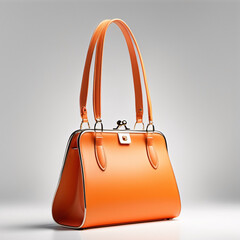 orange bag on white background